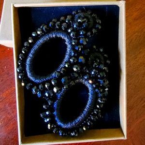 Clip-on Black Fashion Ear Rings